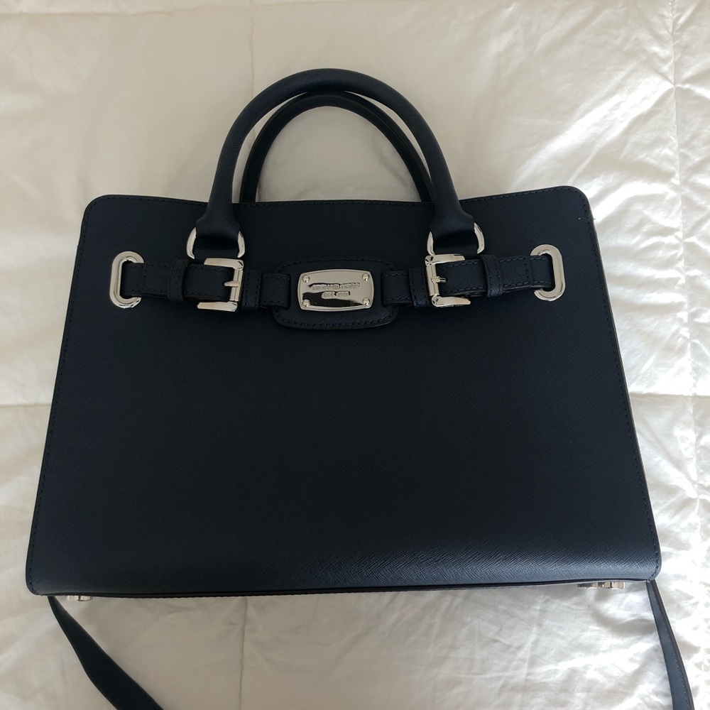 MK Saffiano Leather Bedford Satchel